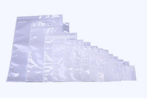 sacos de plástico com fecho zip