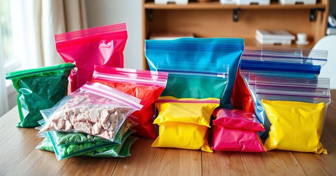 Saco plástico ziplock personalizados para sua marca