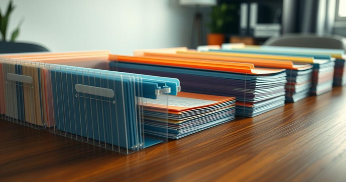 Sacos plásticos para documentos de empresas
