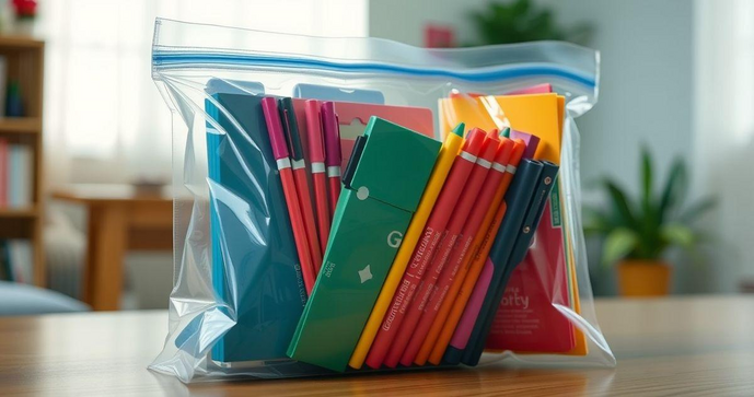 Saco plástico com fecho zip é a solução ideal para organização e armazenamento seguro