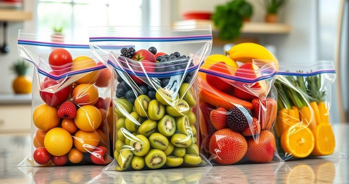 Sacos plásticos com fechamento zip lock são a solução ideal para organização e conservação
