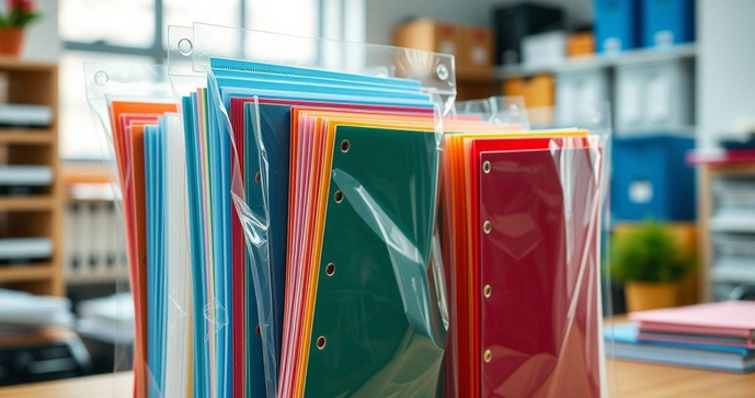 Sacos plásticos de documento personalizado que protegem e organizam