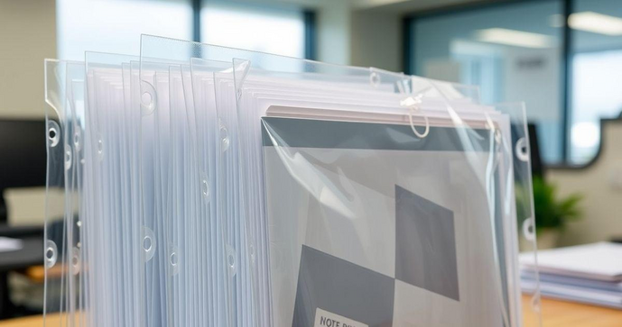 Sacos plásticos para documento empresarial: escolha e vantagens