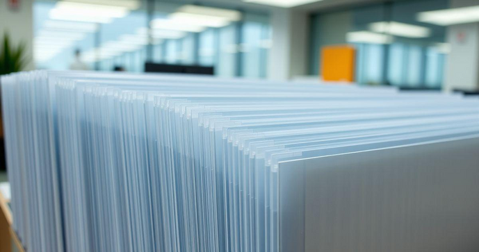 Sacos plásticos para documentos liso são a solução ideal para organização