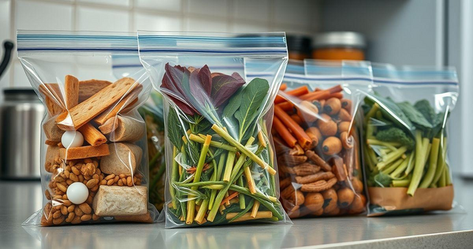 Saquinho plástico zip lock é a solução ideal para organização e conservação de alimentos