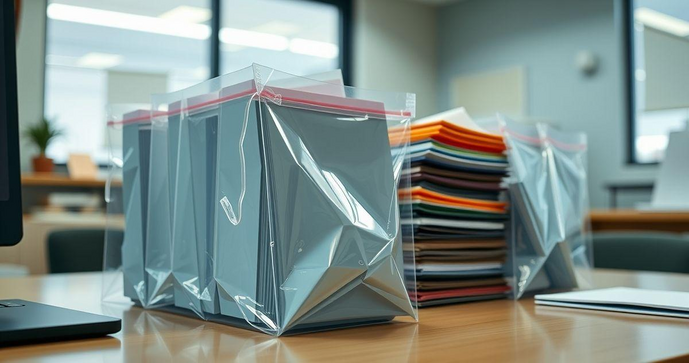 Como escolher sacos plásticos para documentos impressos de forma adequada