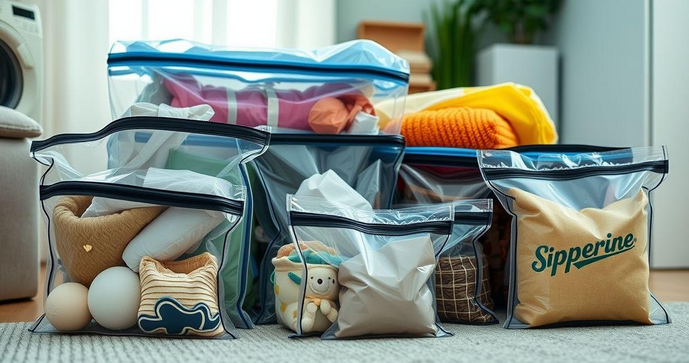 Saco plástico com zíper como solução prática e versátil