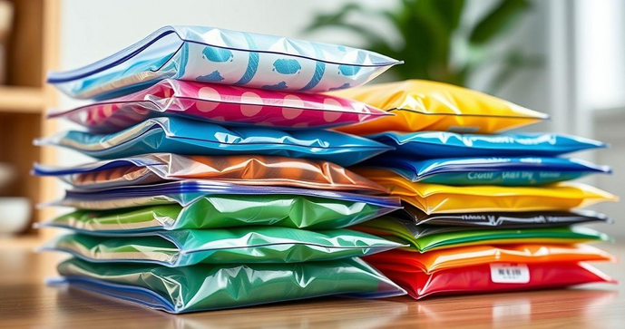 Sacos Personalizado Plásticos Zip Lock para Embalagens Eficientes