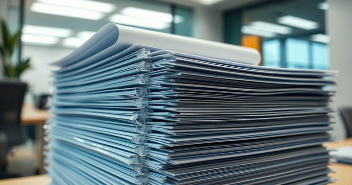 Sacos plásticos para documento empresarial otimizam a organização e proteção