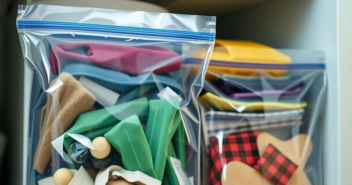 Saco plástico com fechamento zip é a solução ideal para organização e armazenamento eficiente