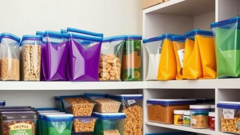 Como utilizar o saco feito de plástico ziplock para organização e armazenamento